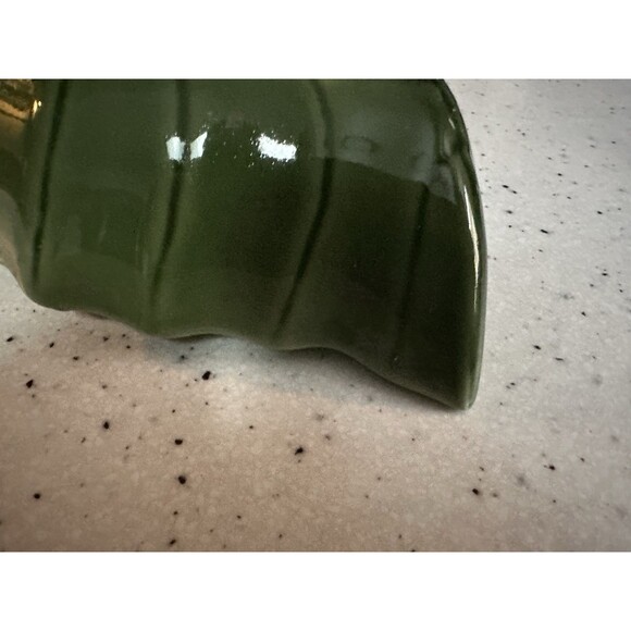 Fall Ceramic Leaf Shaped  Serving Bowl Harvest - SMALL 7x4.5x2 - Picture 5 of 6